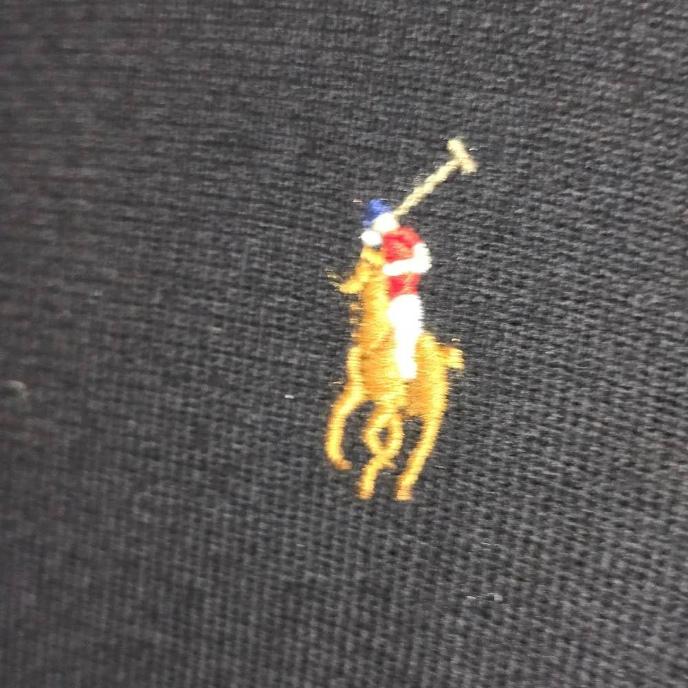 Polo Ralph Lauren Sweater M Men Black Crew Neck Cotton Pony Logo Fall 22